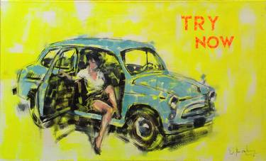 Print of Automobile Paintings by Oleksandr Voytovych