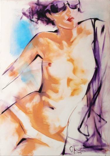 Print of Figurative Nude Paintings by Oleksandr Voytovych