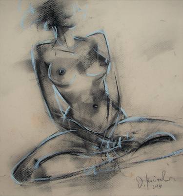 Print of Figurative Nude Drawings by Oleksandr Voytovych