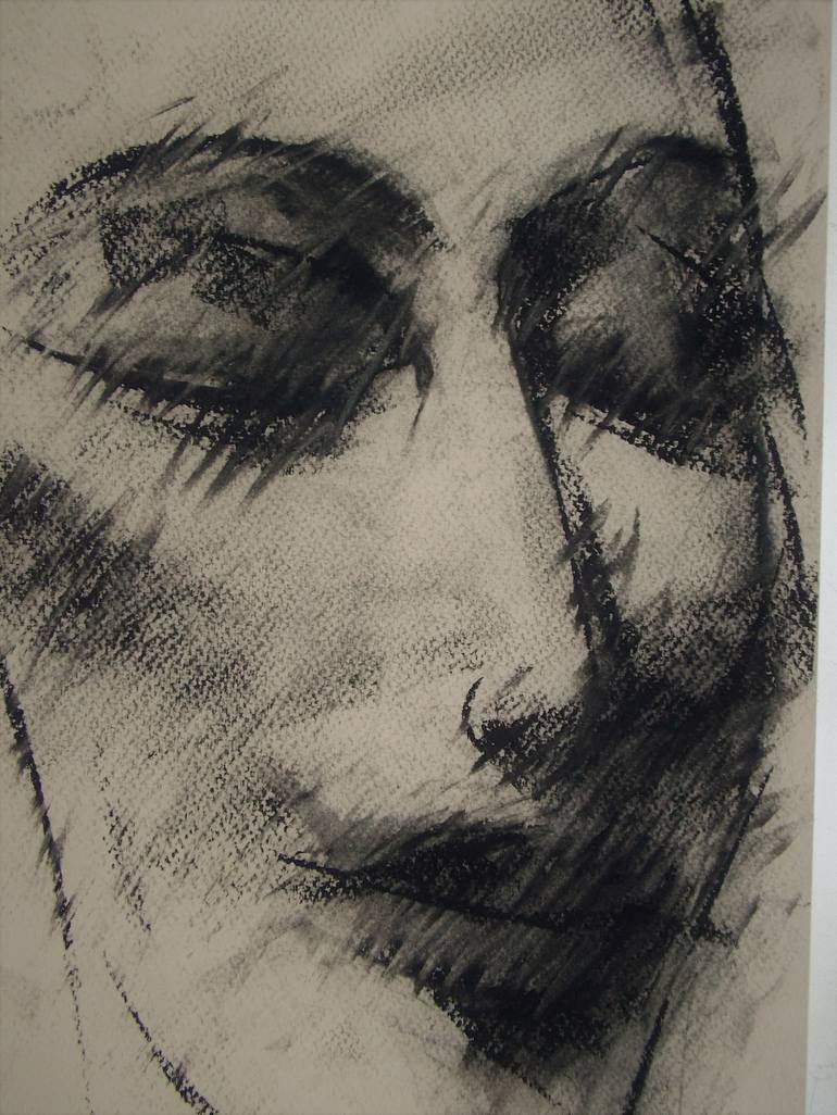 Original Figurative Women Drawing by Oleksandr Voytovych