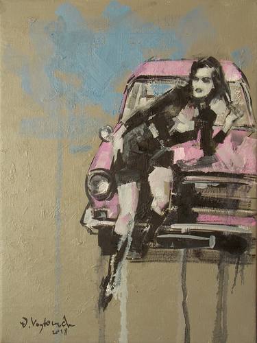 Print of Figurative Automobile Paintings by Oleksandr Voytovych