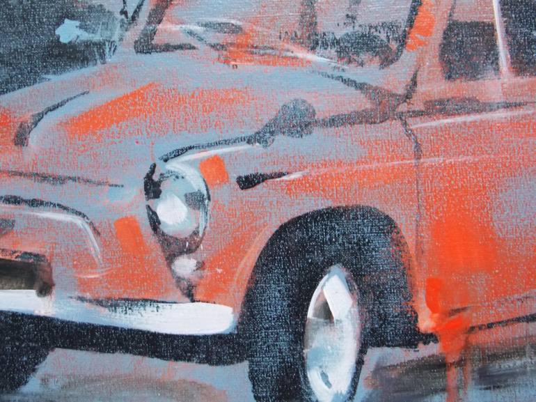 Original Car Painting by Oleksandr Voytovych