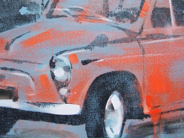 Original Pop Art Car Painting by Oleksandr Voytovych