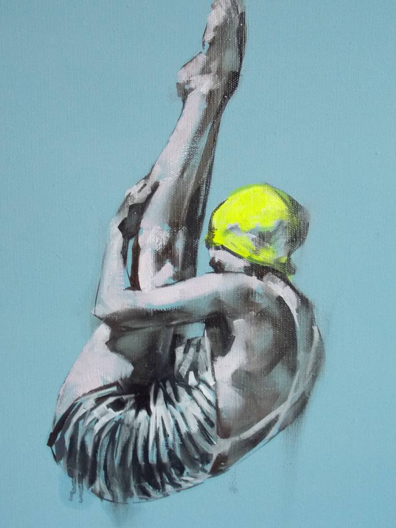 Original Conceptual Sport Painting by Oleksandr Voytovych