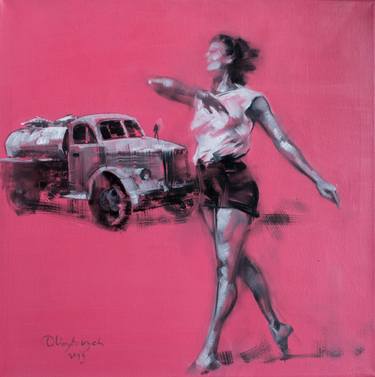 Print of Figurative Automobile Paintings by Oleksandr Voytovych