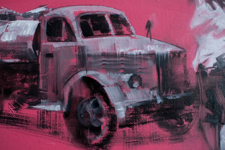Original Automobile Painting by Oleksandr Voytovych