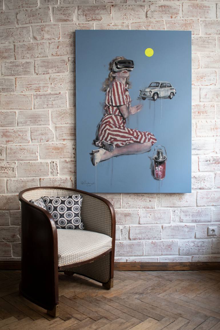 Original Conceptual People Painting by Oleksandr Voytovych