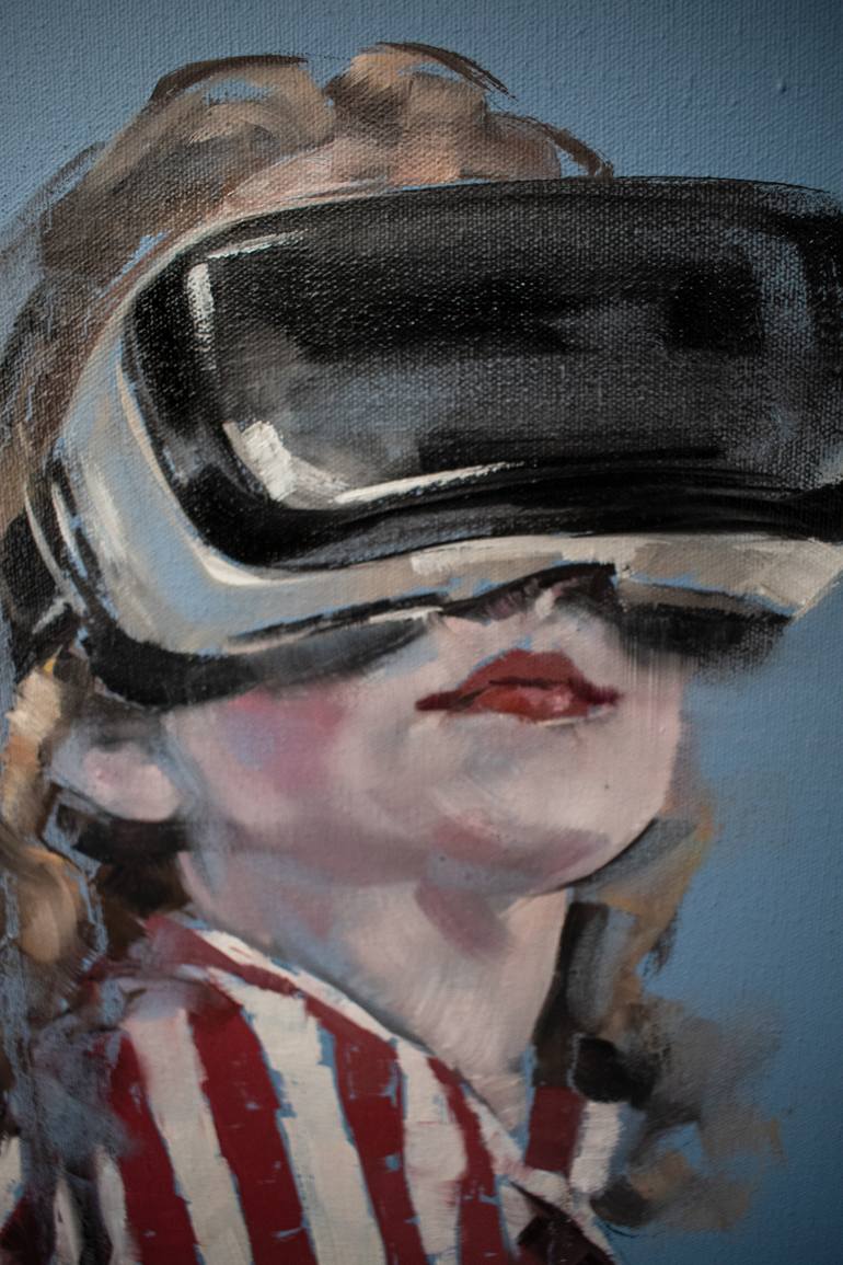 Original Conceptual People Painting by Oleksandr Voytovych