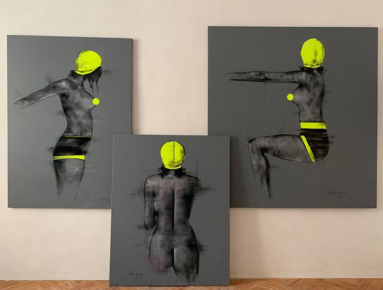 Original Conceptual Sport Painting by Oleksandr Voytovych