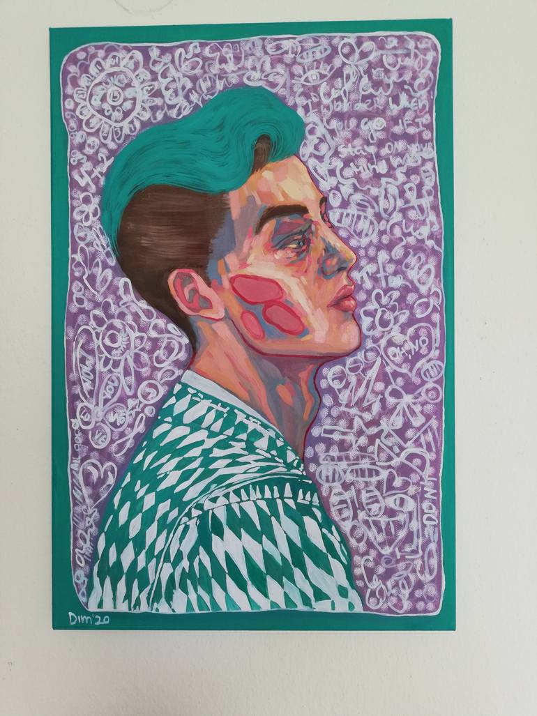 Original Abstract People Painting by Tanya Dim