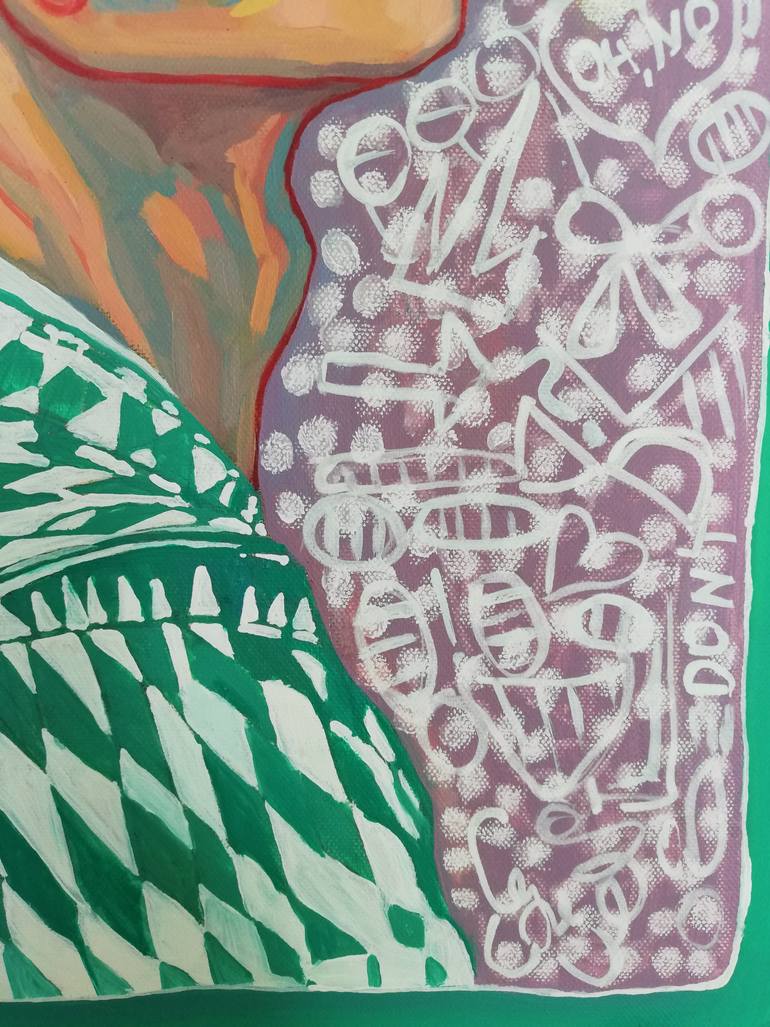 Original Abstract People Painting by Tanya Dim