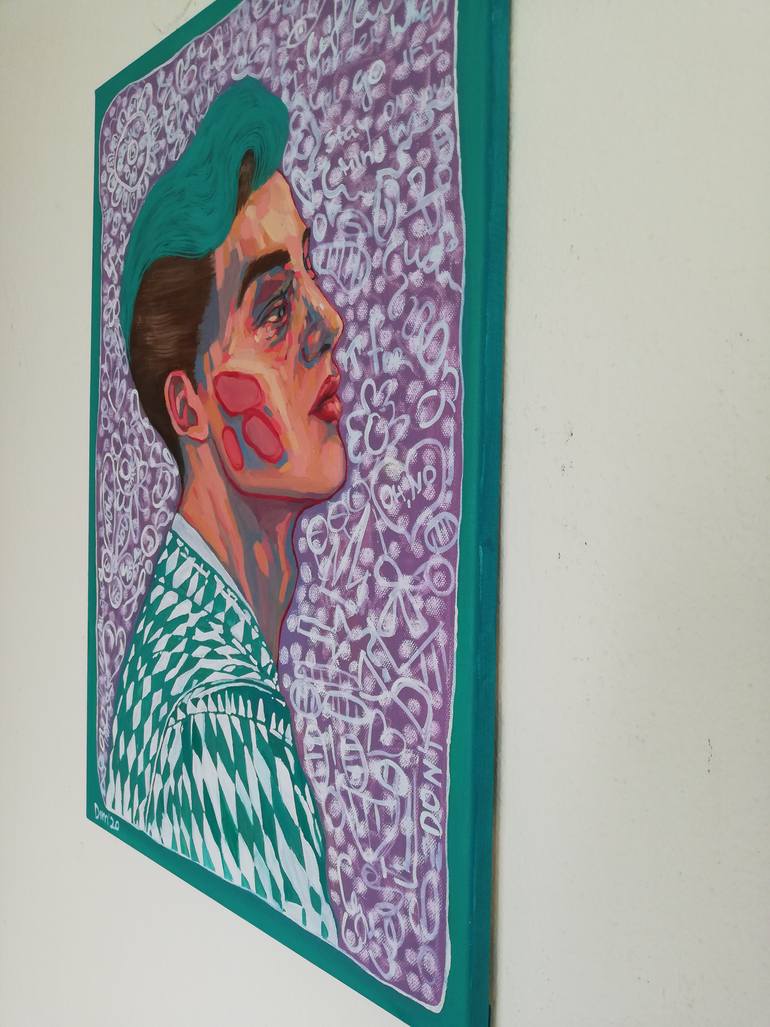 Original Abstract People Painting by Tanya Dim