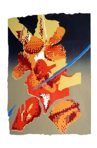 Original Abstract Printmaking by Caner Karavit