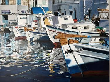 Original Boat Paintings by Lena Lenoir