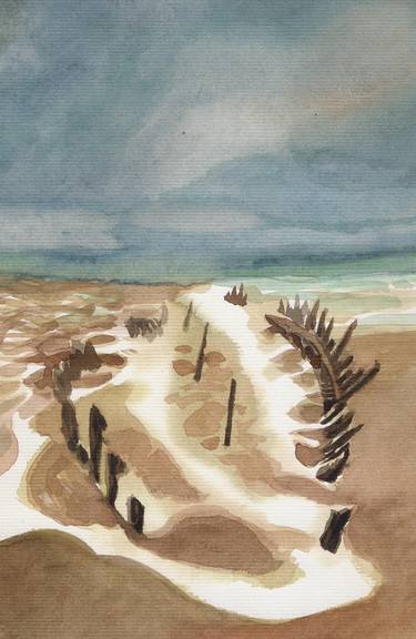 Print of Beach Paintings by Macke Ionesco