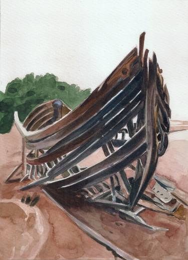 Original Impressionism Sailboat Paintings by Macke Ionesco