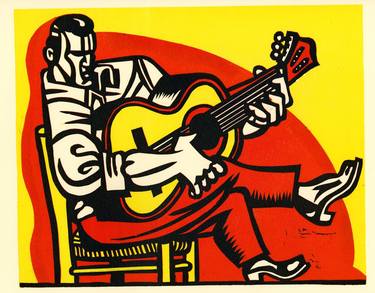 Print of Music Printmaking by Weef Smith