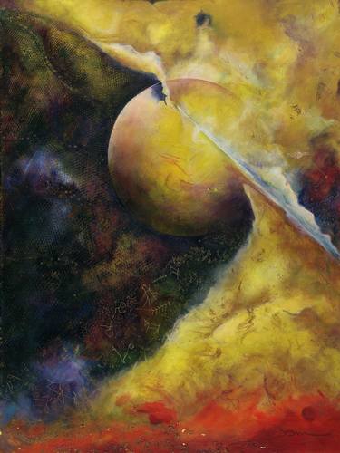 Print of Abstract Outer Space Paintings by Janice Schoultz Mudd