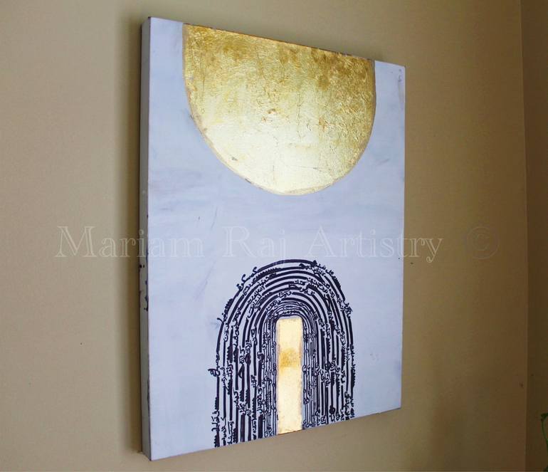 Original islamic art Abstract Painting by Mariam Rajput