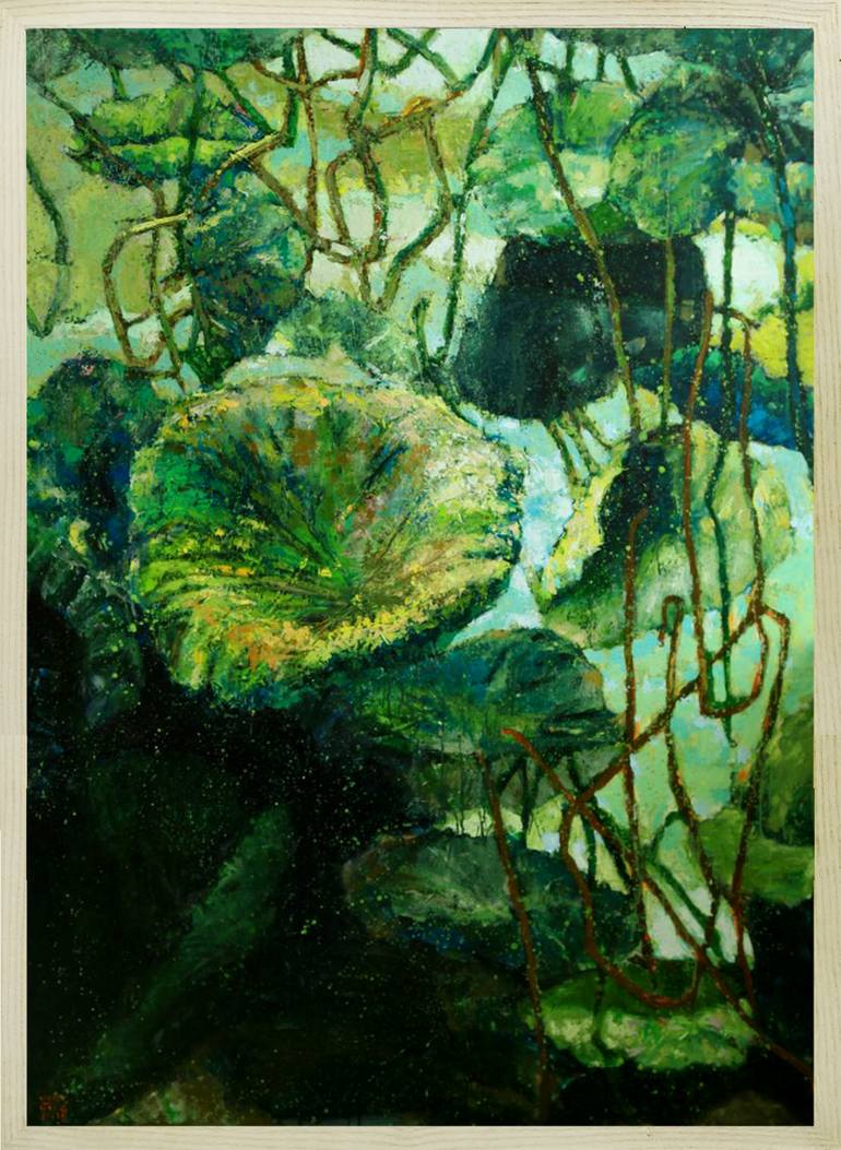 Original Expressionism Nature Painting by Viet Hung Vu