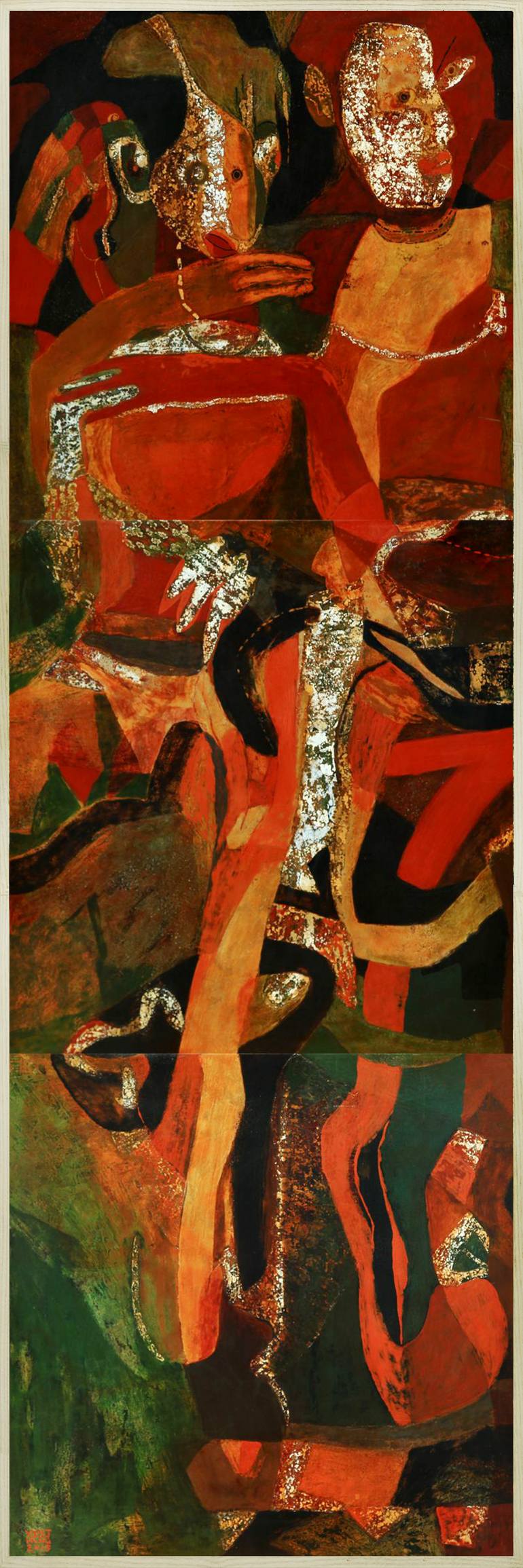 Original Abstract Expressionism Nature Painting by Viet Hung Vu
