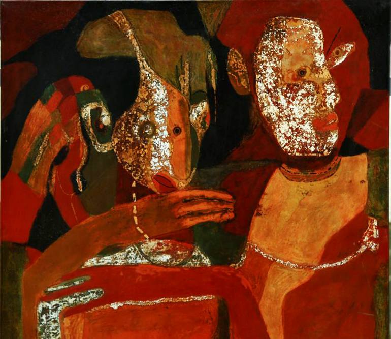 Original Abstract Expressionism Nature Painting by Viet Hung Vu