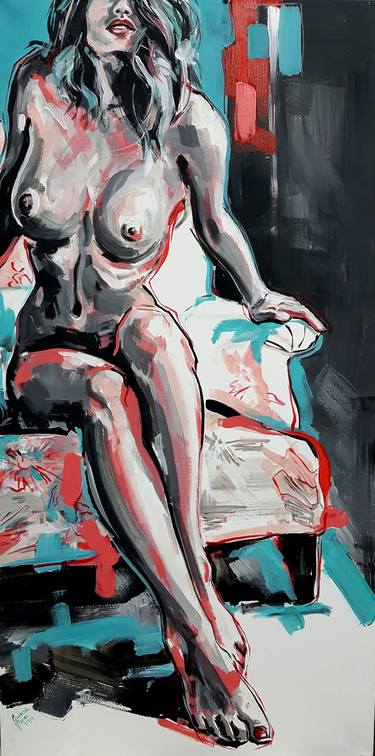 Print of Nude Paintings by Gabriela Holcer