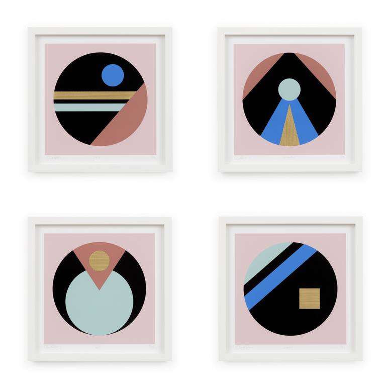Original Art Deco Abstract Printmaking by Cleo Barbour