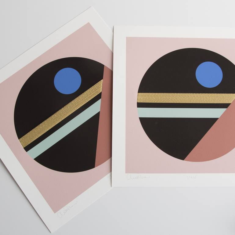 Original Art Deco Abstract Printmaking by Cleo Barbour