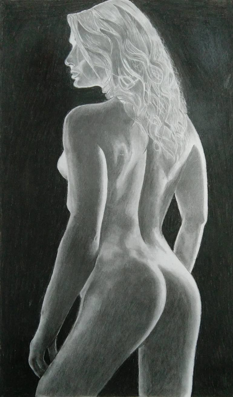 Original Figurative Body Drawing by Akshay Kumar