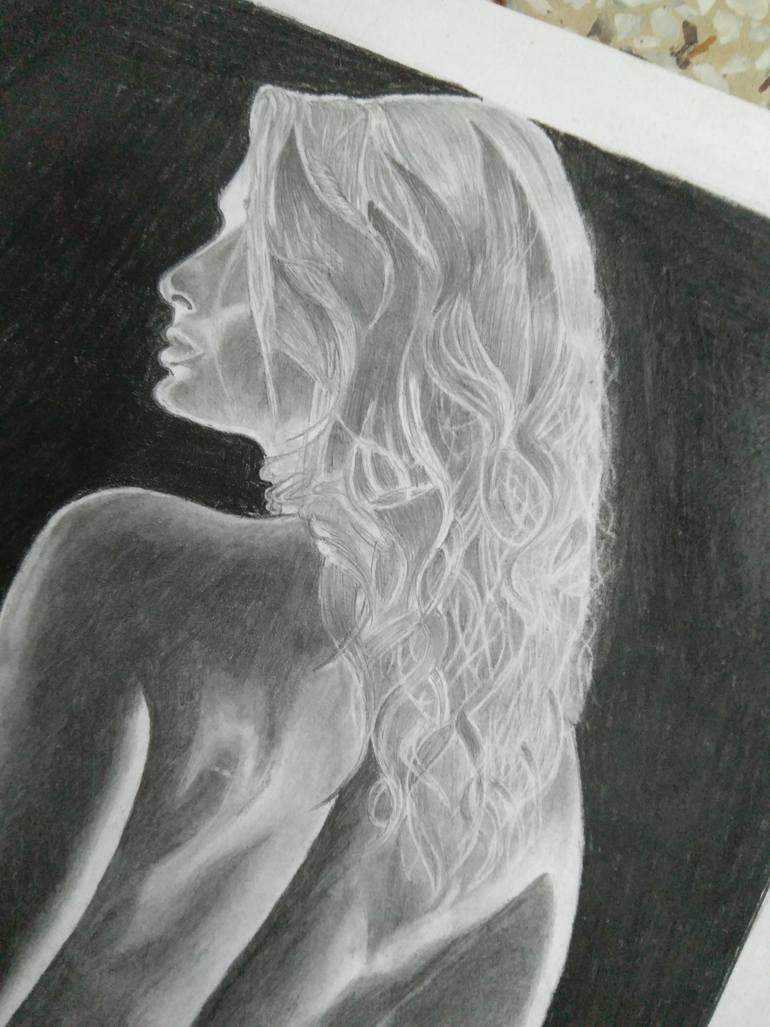 Original Figurative Body Drawing by Akshay Kumar