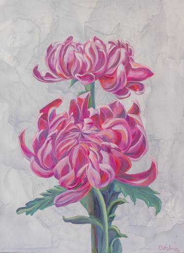 Print of Fine Art Floral Paintings by Olga Volna