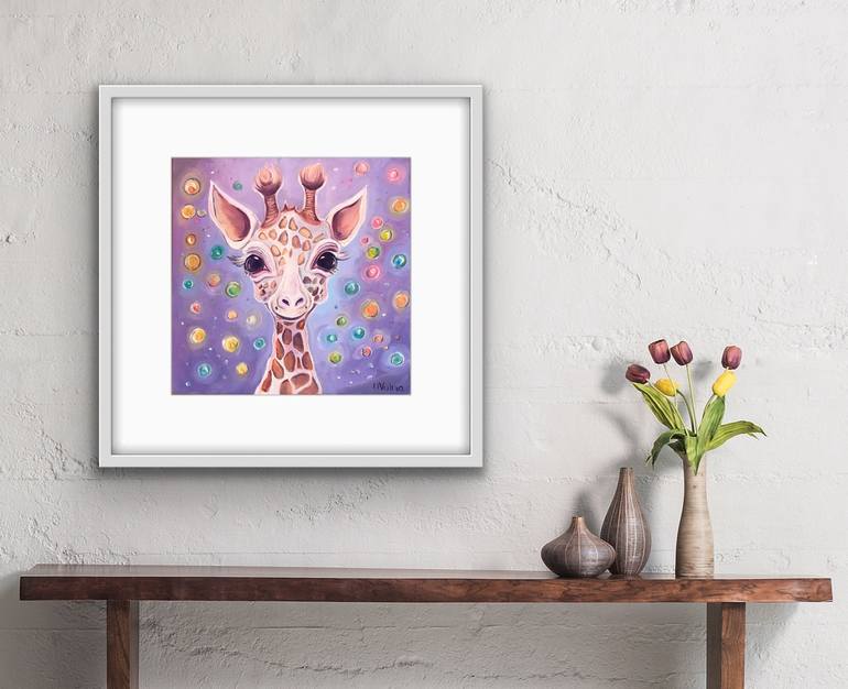 Original Pop Art Animal Painting by Olga Volna