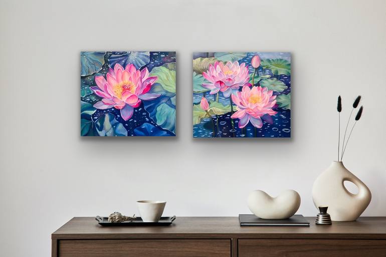 Original Floral Painting by Olga Volna