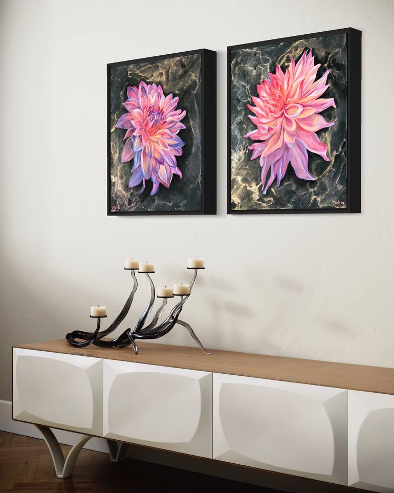 Original Floral Painting by Olga Volna