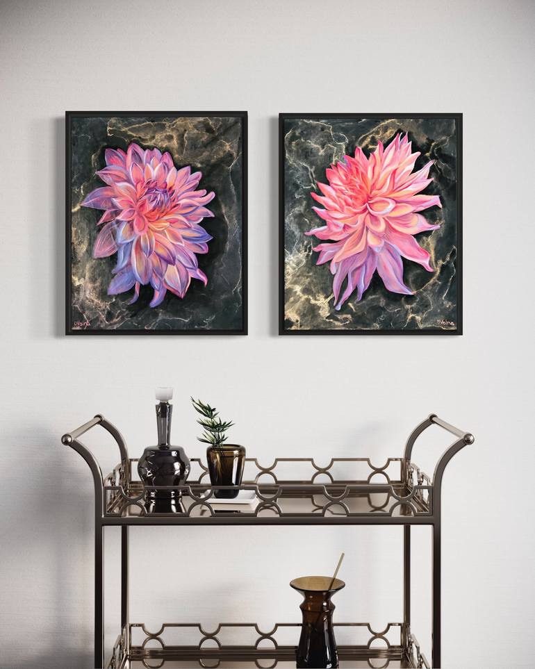 Original Floral Painting by Olga Volna