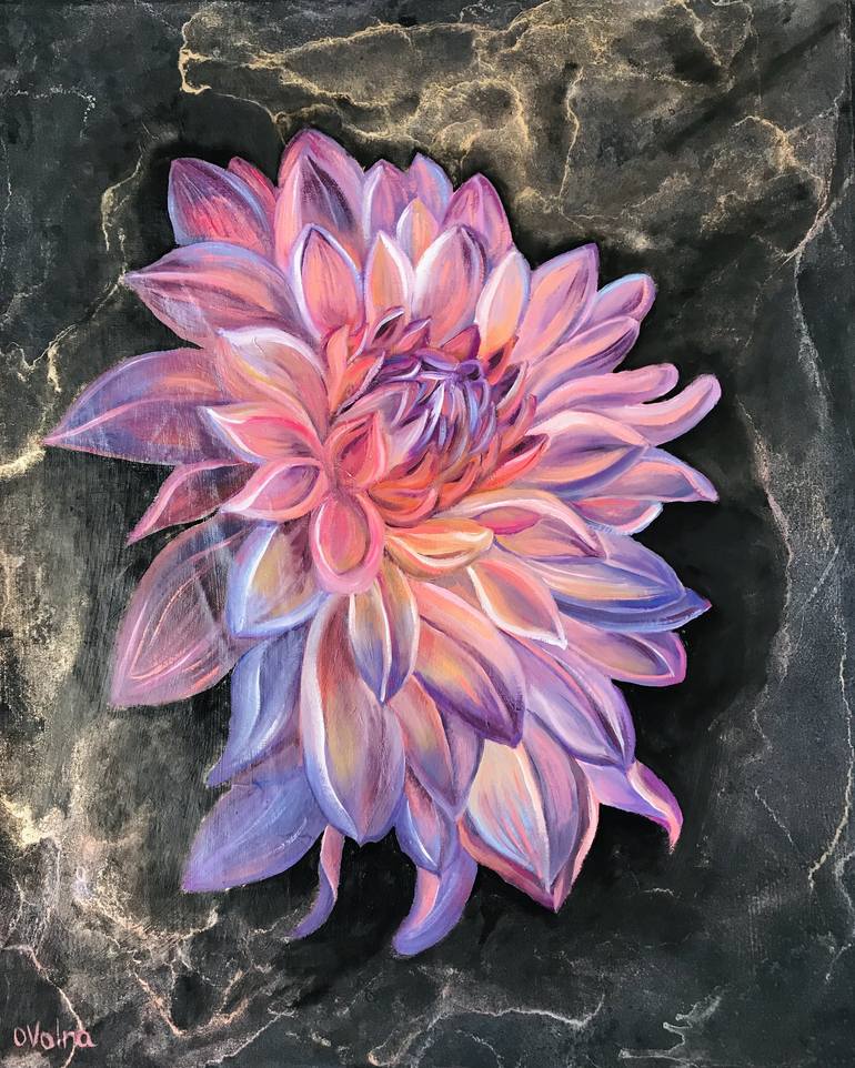 Original Floral Painting by Olga Volna