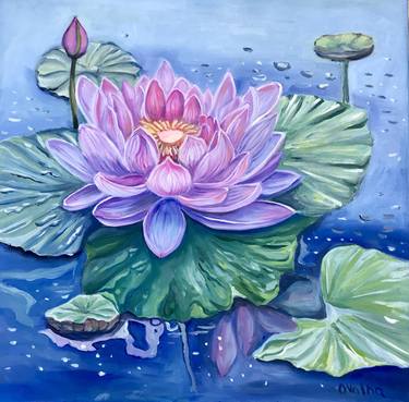 Dance of Pink Water Lilies thumb