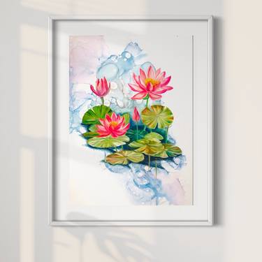 Lotus Bloom in Dreamy Waters thumb
