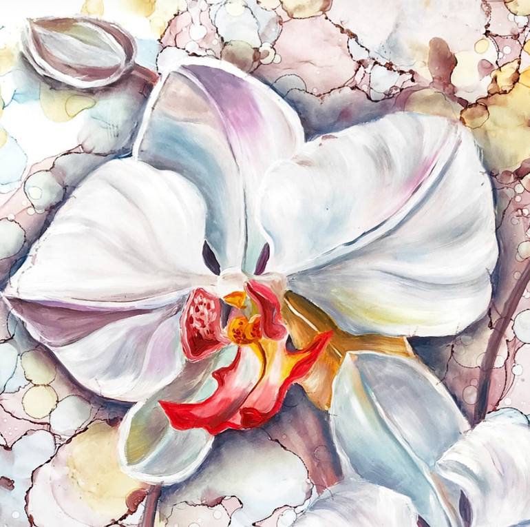 Original Contemporary Floral Mixed Media by Olga Volna