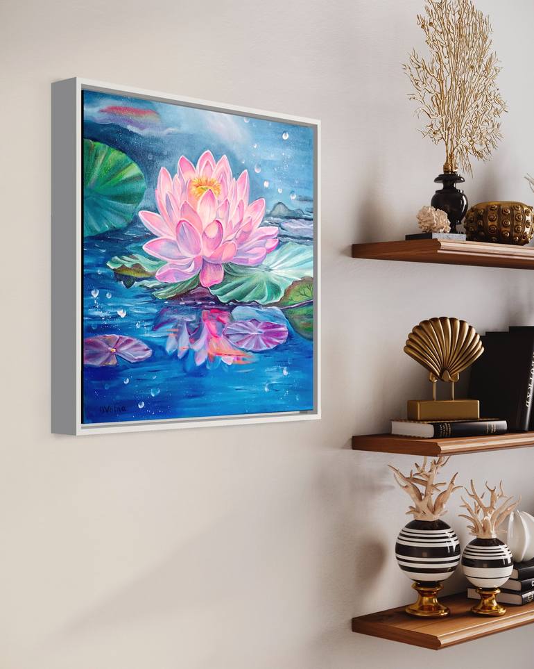 Original Expressionism Floral Painting by Olga Volna