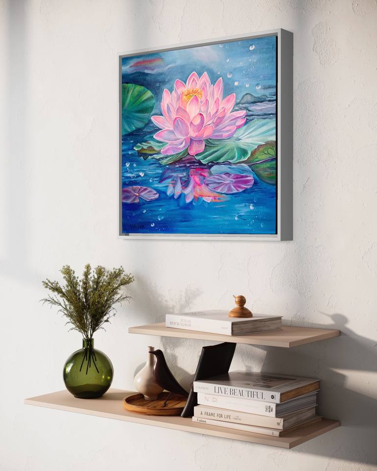 Original Expressionism Floral Painting by Olga Volna