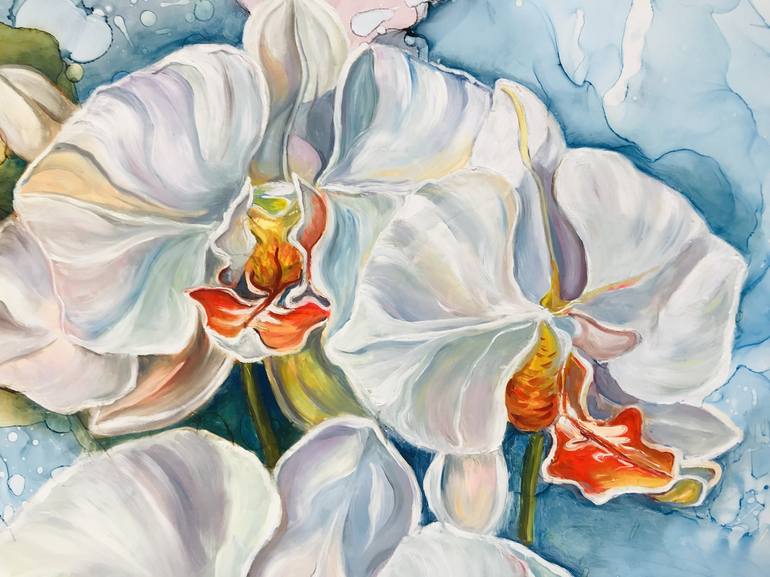 Original Fine Art Floral Painting by Olga Volna