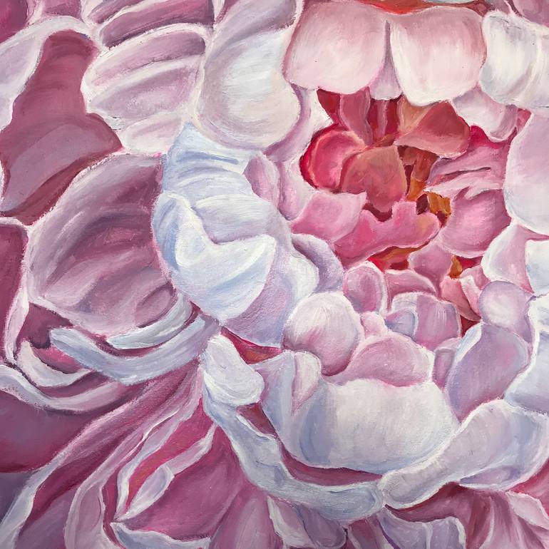 Original Expressionism Floral Painting by Olga Volna