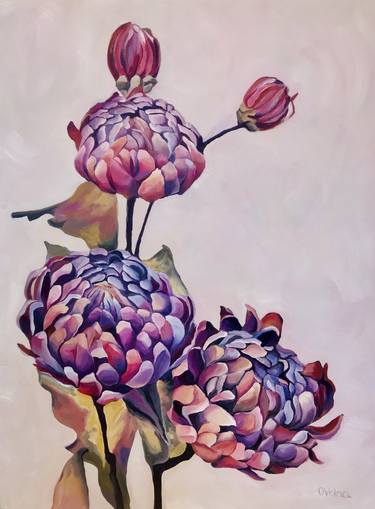 Print of Realism Floral Paintings by Olga Volna