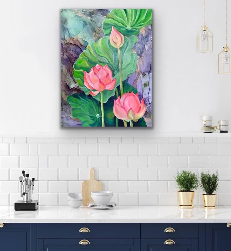 Original Realism Floral Painting by Olga Volna