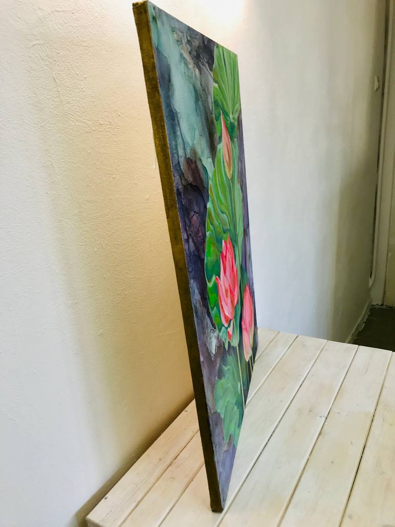 Original Realism Floral Painting by Olga Volna