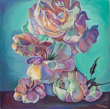 Print of Floral Paintings by Olga Volna