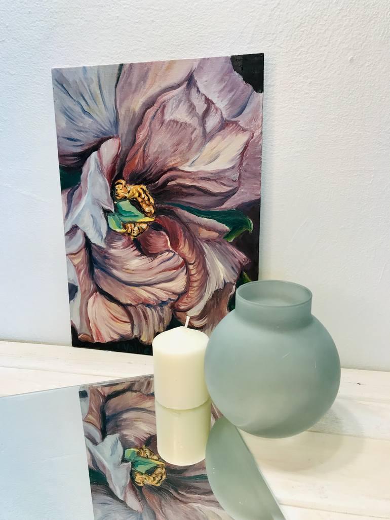 Original Impressionism Floral Painting by Olga Volna