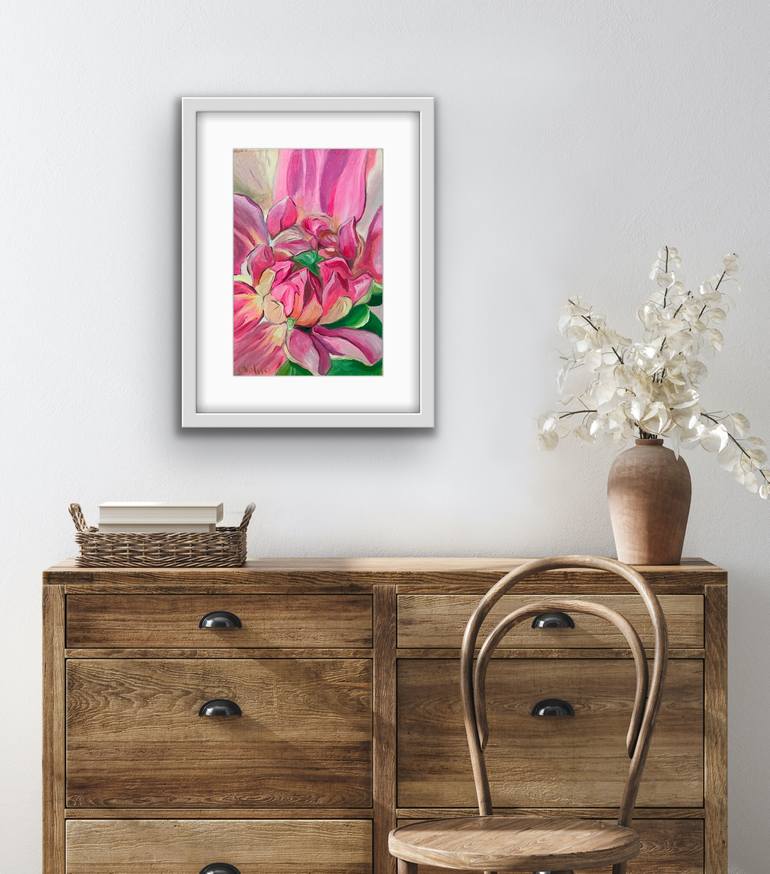 Original Pop Art Floral Painting by Olga Volna